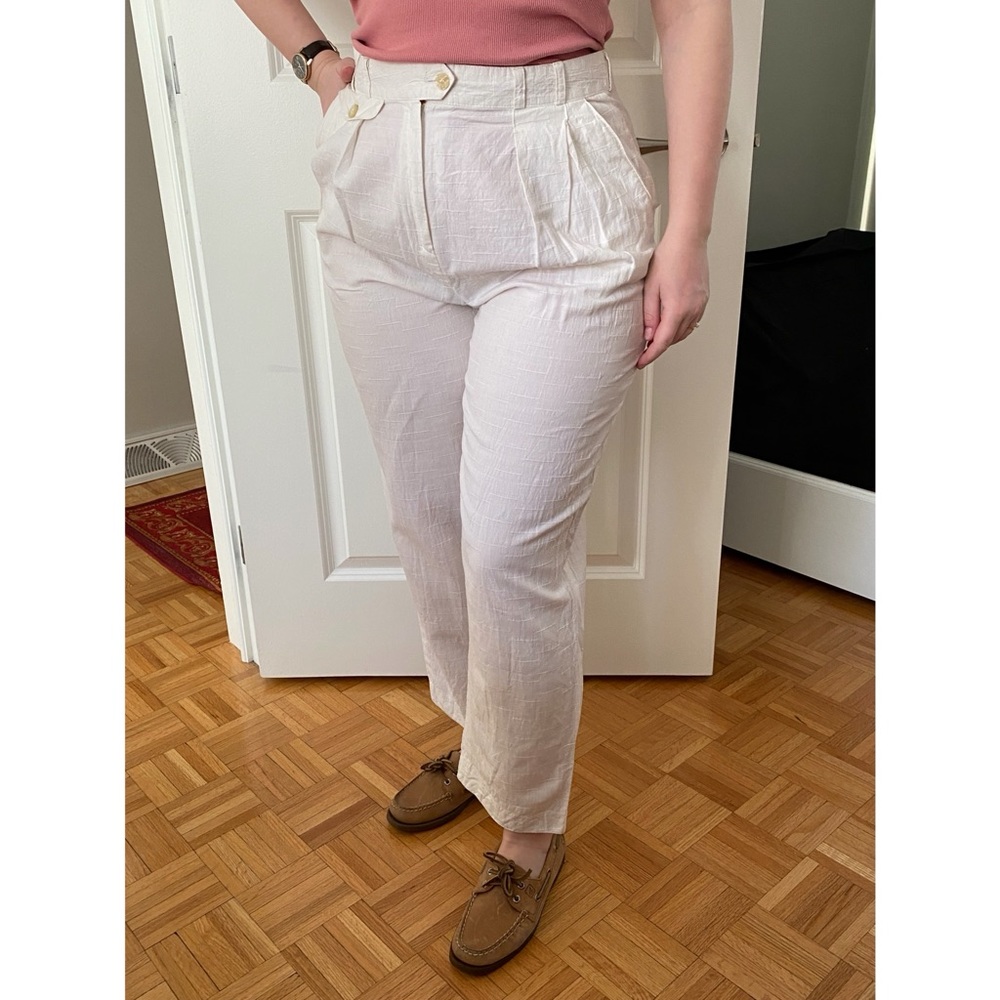 Raven white summer pants 42 (large)